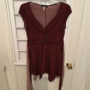 VINTAGE Y2K Going Out Peplum Top